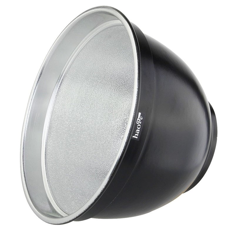 Haoge 7" Standard Reflector Diffuser Lamp Shade Dish for Balcar Alien Bees Alienbees Paul C Buff Einstein White Lightning Studio Light Strobe Monolight Flash - Image 2